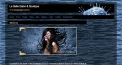 Desktop Screenshot of lebellasalon.com